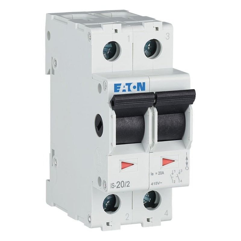 Eaton - Schalter für Reiheneinbau Hauptschalter IS-20/2 2p, 240V, 20A