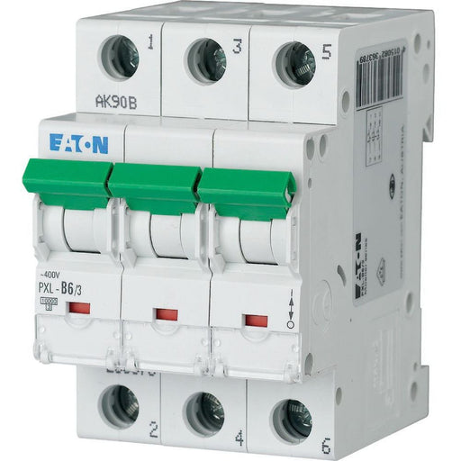 Eaton - Leitungsschutzschalter LS-Schalter m.Beschrift. PXL-D6/3 D 6A, 3p