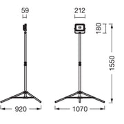 Ledvance - Baustellenleuchte Akku-Arbeitsleuchte LED W #4099854282775