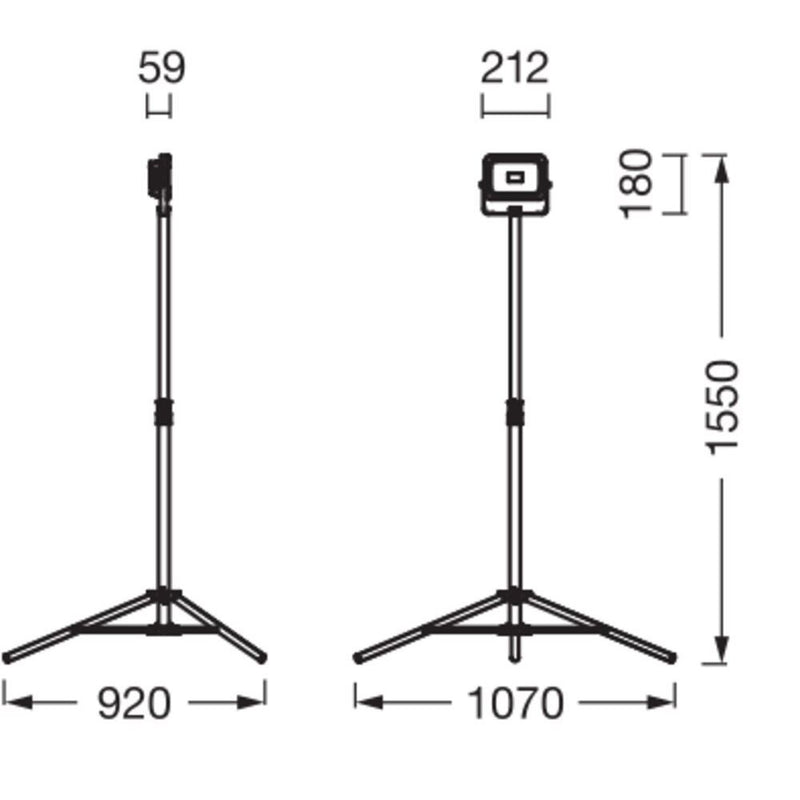 Ledvance - Baustellenleuchte Akku-Arbeitsleuchte LED W #4099854282775