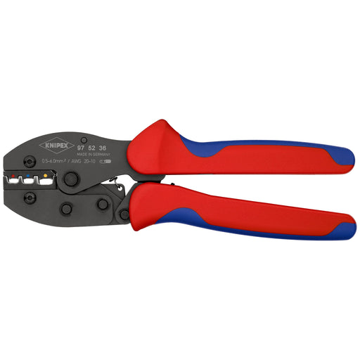 Knipex - Presswerkzeug Kabelschuhe/Verbinder, Aderendhülsen, Schirmanschluss PreciForce Crimpzange 97 52 36 PreciForce, 220mm