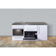 Stengel - Mini-Küche Miniküche Premiumline MPGSMOSES180KSGSMlBr Edelstahl