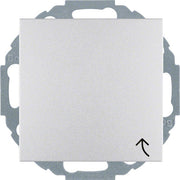 Berker - Steckdose Schuko-Steckd.alu/matt 47441404 mit Klappdeckel