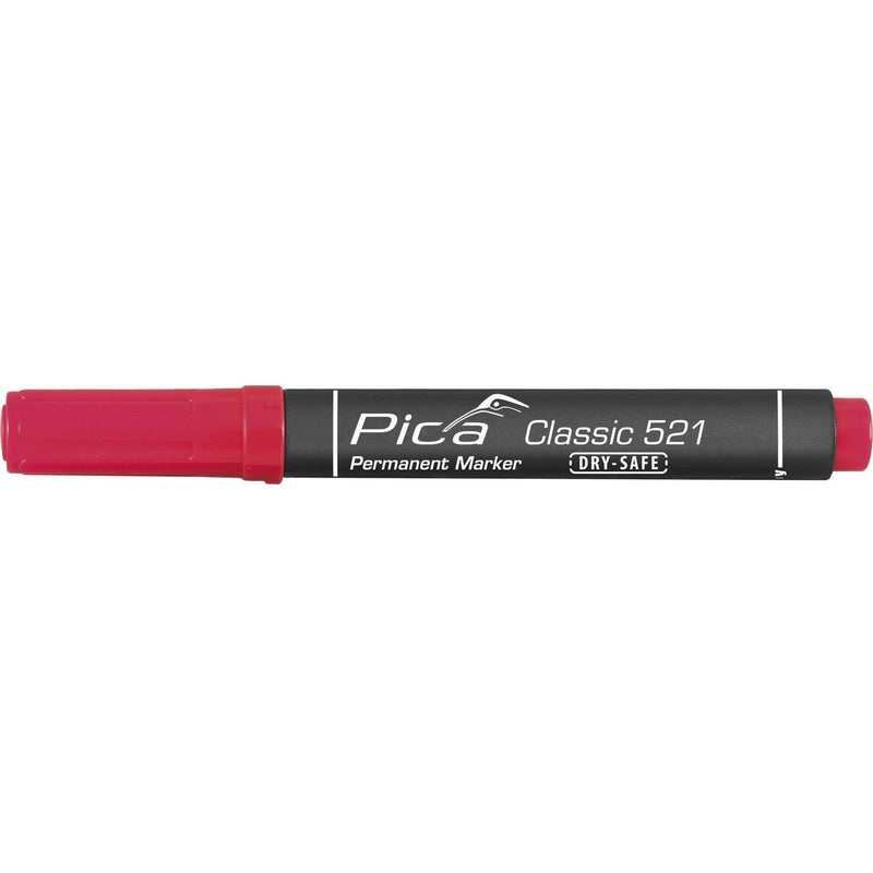 Pica-Marker - Markierungsstift Permanent Marker 521/40 rot, 2-6mm
