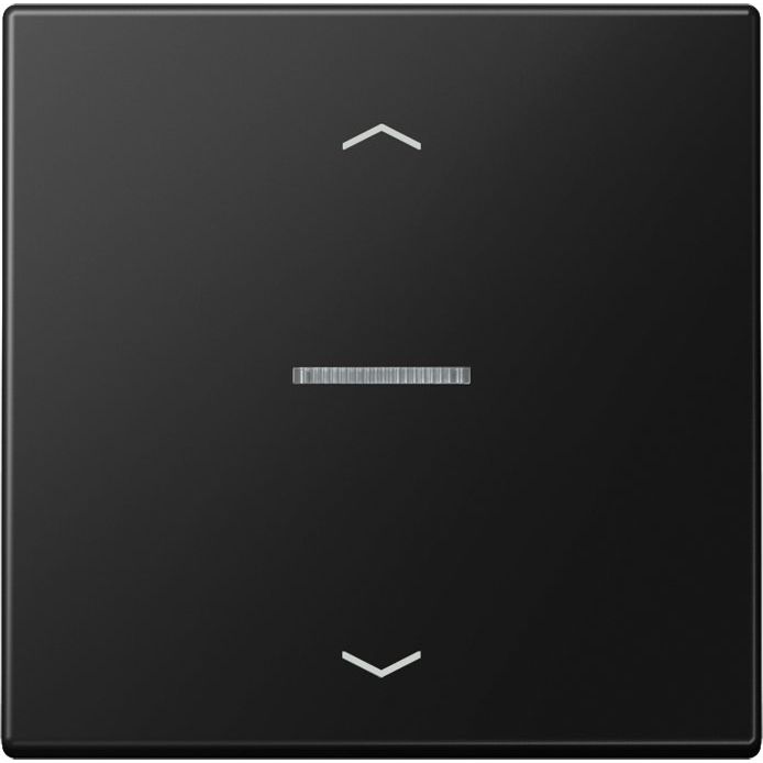 Jung - Abdeckung/Bedienelement für Installationsschalterprogramme Wippe mit Lichtleiter LS 101 KO5P SWM graphitschwarz matt