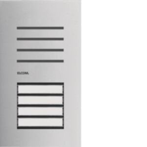 Elcom - Türstation für Türkommunikation Türstation-Audio REQ004Y 4/1 2D Edelstahl ONE