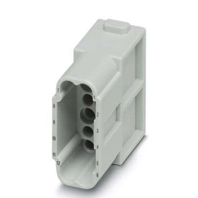 Phoenix Contact - Kontakteinsatz für Rechtecksteckverbinder Kontakteinsatzmodul HC-M-12-CT-M Stift, 12-polig − 5 Stück
