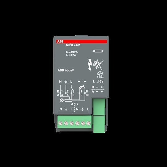 ABB Stotz S&J - Bussystem-Dimmaktor Schalt/Dimmaktor SD/M2.6.2 2-fach, 6AX