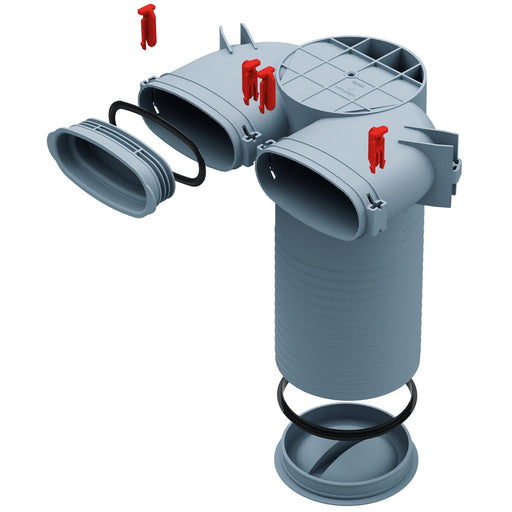Helios Ventilatoren - Zubehör/Ersatzteile für Ventilatoren FlexPipeDecken FRS-DWK 2-51/125 Wandkastenf. Decken
