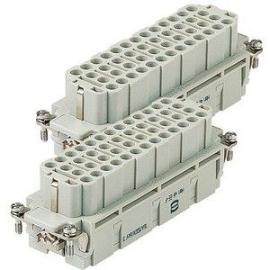 Harting - Kontakteinsatz für Rechtecksteckverbinder Einsatz Crimpanschluss 09320463111 Buchse Polycarbonat