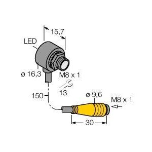 Turck - Einweg-Lichtschranke Miniatursensor T86EVQ Sender