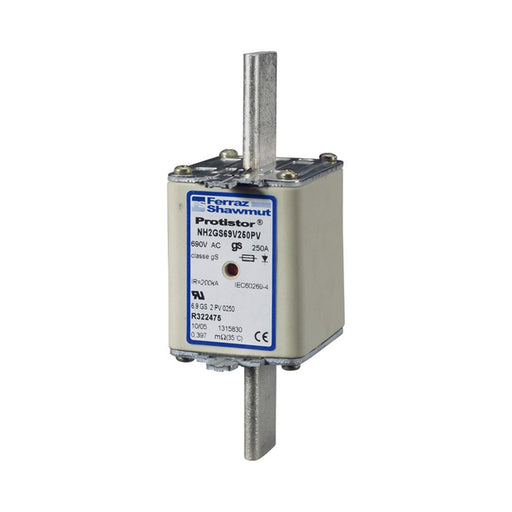 Mersen - Messersicherung Sicherungseinsatz NH gS NH2GS69V315PV Gr.2 315A sfü KM − 3 Stück