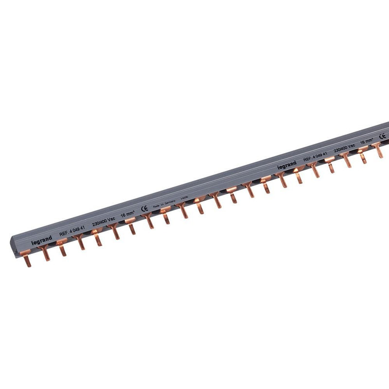 Legrand - Phasenschiene Stiftkammschiene Legrand 404941 4-polige Einspeisung