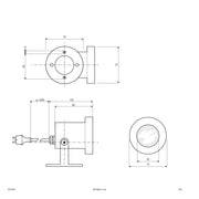EVN Lichttechnik - Downlight/Strahler/Flutlicht Gartenspot 675210N eds GU10 230V 3m IP67
