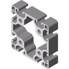 Item - Stiel/Profilschiene Profil 3000mm 0.0.453.02 natur, 80x80