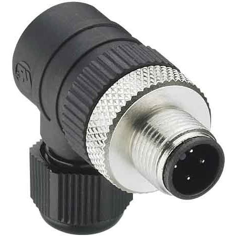 Belden - Rundsteckverbinder, feldkonfektionierbar (Industriesteckverbinder) Winkelstecker M12 RSCW 4/9 m.Schraubanschluss − 5 Stück