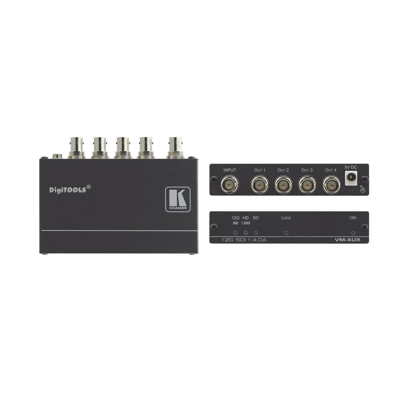Kramer - Audio/Video-Funksystem 4K Verteilverstärker VM-4UX 1:4 f.12G SDI