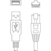 Leuze - Konfektioniertes Sensor-Aktor-Kabel Verbindungsleitung KB USB-1 IT 190x