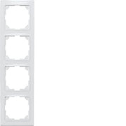 Eltako - Abdeckrahmen 4-fach-Universalrahmen R4UE55-pg polarweiß glänzend