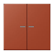 Jung - Abdeckung/Bedienelement für Installationsschalterprogramme Wippe mit Lichtleiter LC 102 KO5 232 locre rouge