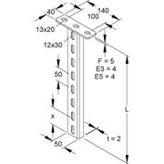 Niedax - Hängestiel für Kabeltragsystem Hängestiel HUF 50/800 E3
