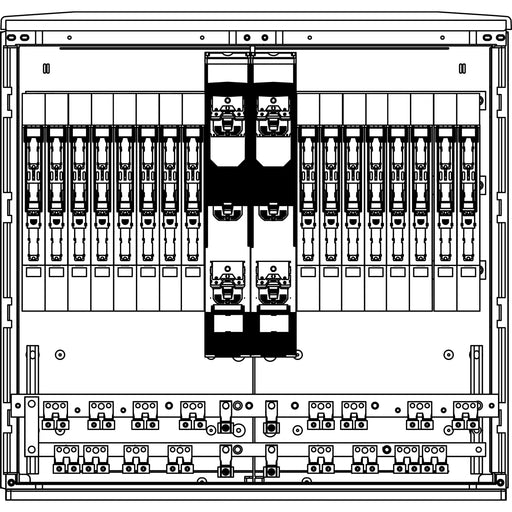 Elsta Mosdorfer - Kabelverteilerschrank LS A850-2 TN-S Cu50x10 LS82S.26V0FE 2xNH3/ELV 15xNH00/PR