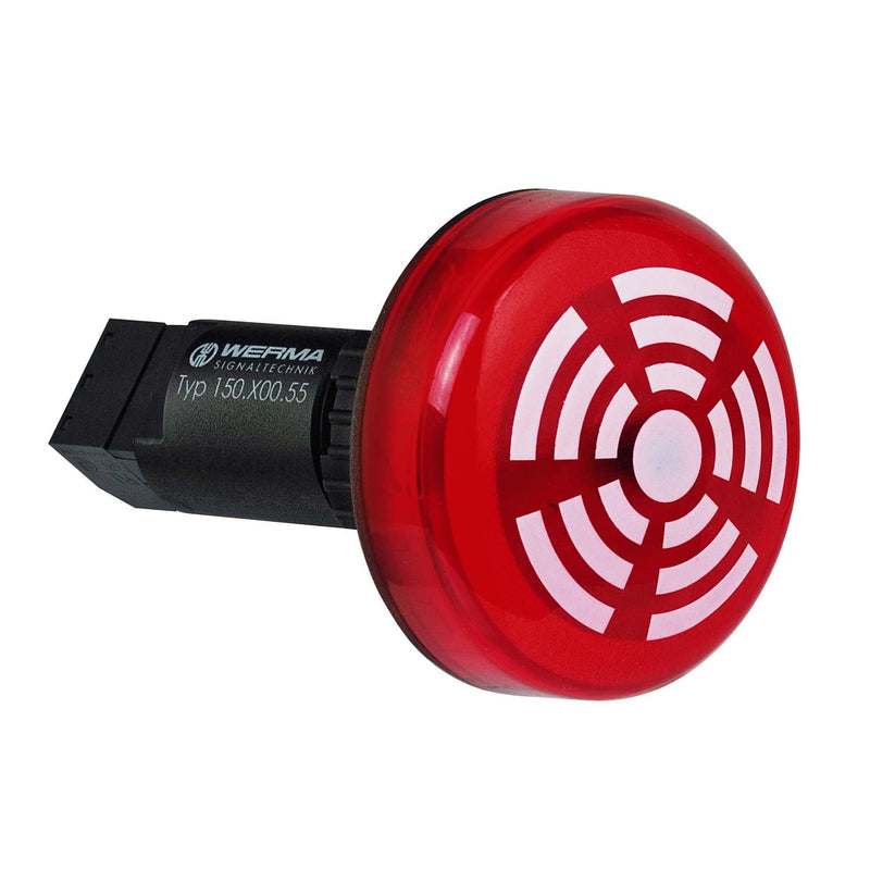 Werma - Optisches/Akustisches Signalgerät LED-Summer 15010068 230V AC rt