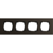 Gira - Abdeckrahmen 4-fach 0214127 aluminium raun