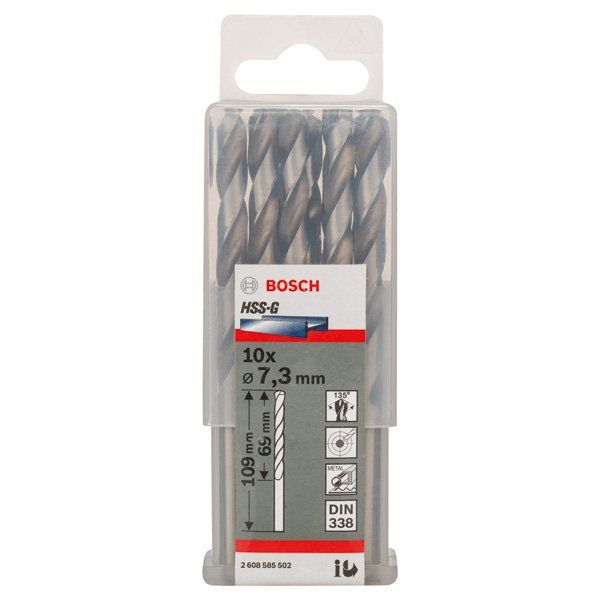 Bosch - Bohrer PRO Metal HSS-G 2608585502 Spiralbohrer 7,3 x