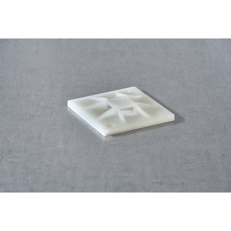 HellermannTyton - Befestigungssockel und -element für Kabelbinder Klebesockel 151-02973(100) 30x30mm QM30AP − 100 Stück