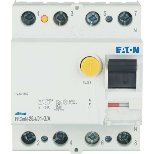 Eaton - Fehlerstrom-Schutzschalter FI-Schalter FRCMM-25/4/01-G/A 25A 100mA 4polig