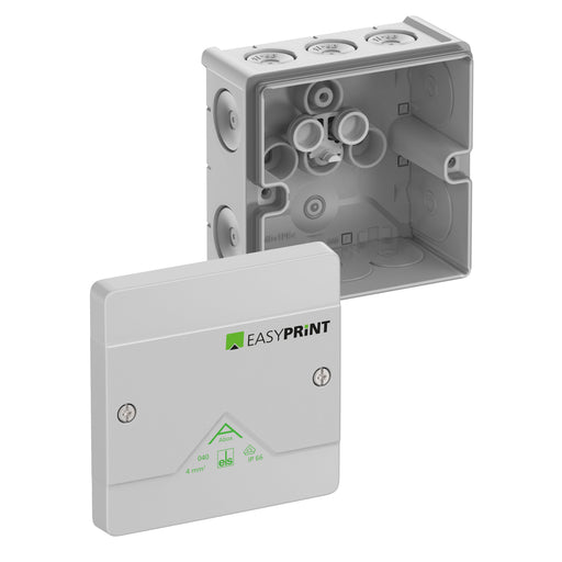 Spelsberg - Dose, Gehäuse für Montage auf der Wand/Decke Abzweigkasten Abox 040-L EasyPrint IP66