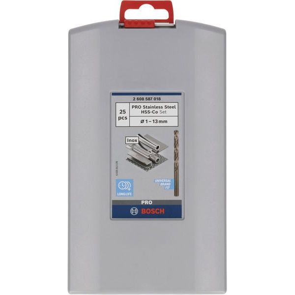 Bosch - Bohrer-Set PRO Stainless Steel HSS-Co 2608587018 Spiralbohrer-Set