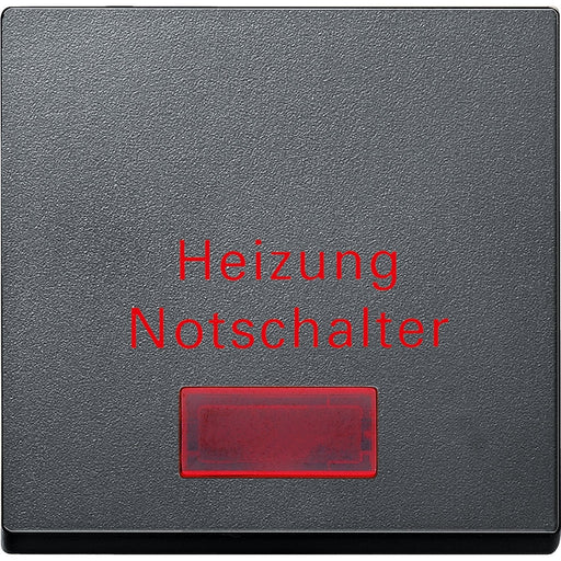 Merten - Abdeckung/Bedienelement für Installationsschalterprogramme Wippe anth MEG3327-0414 Heizungs-Notschalter