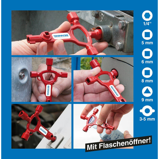 Benning - Schlüssel für Gehäuse/Schränke Schaltschrankschlüssel BENNING MULTI-Key