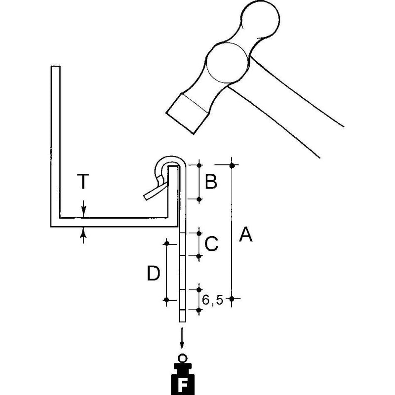 Niedax - Befestigungsklammer EKLIPS-Flanschbf. AV-155 − 100 Stück