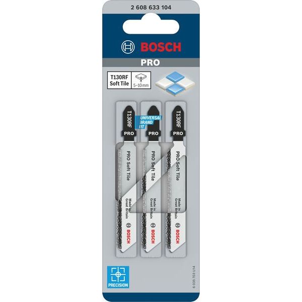 Bosch - Stichsägeblatt PRO Soft Tile T130RF 2608633104 Stichsägeblatt 83 mm