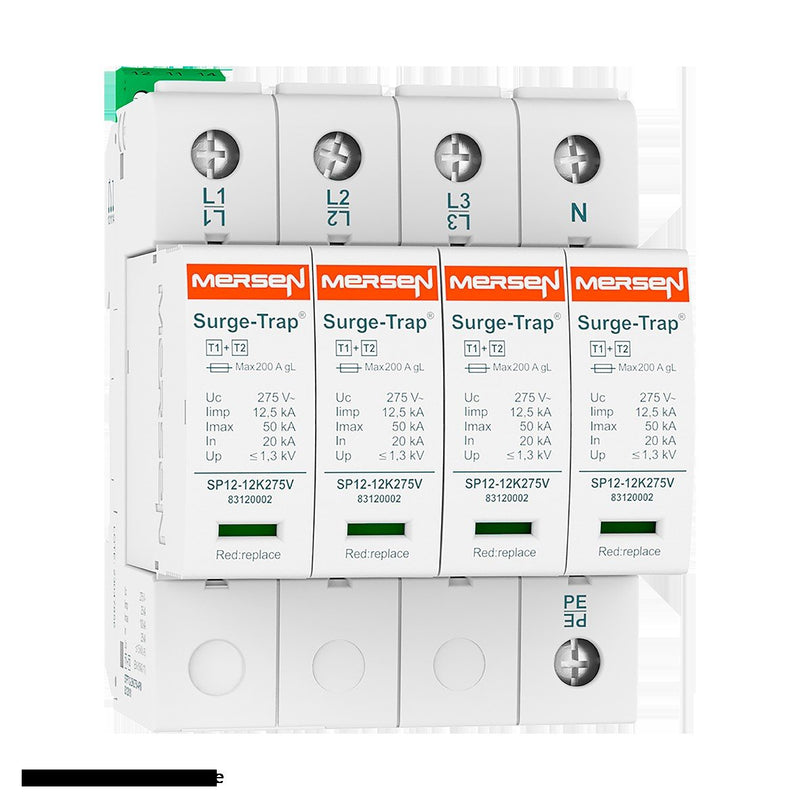 Mersen - Blitzstromableiter für Energietechnik Überspg.-Ableiter Typ 1+2 STPT12-12K440V-4PM 12,5kA Uc440V 4+0TNS