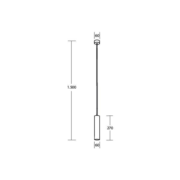 Brumberg Leuchten - Decken-/Wandleuchte Pendelleuchte 1x GU10 57404180