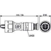 Telegärtner - LWL-Steckverbinder STX V1 2SC Steckerset 100007606 MM