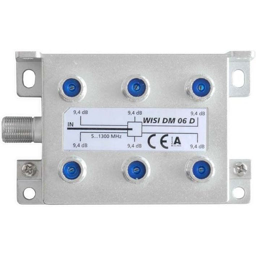 Wisi - Abzweiger und Verteiler 6f. DM 06 D 5-1300MHz 9,4dB Cl.A