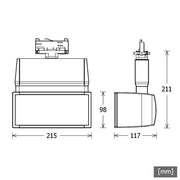 LTS Licht&Leuchten - Downlight/Strahler/Flutlicht LED-Stromschienenstrahler EL303.40.2/DALI-STsw 4000K DALI