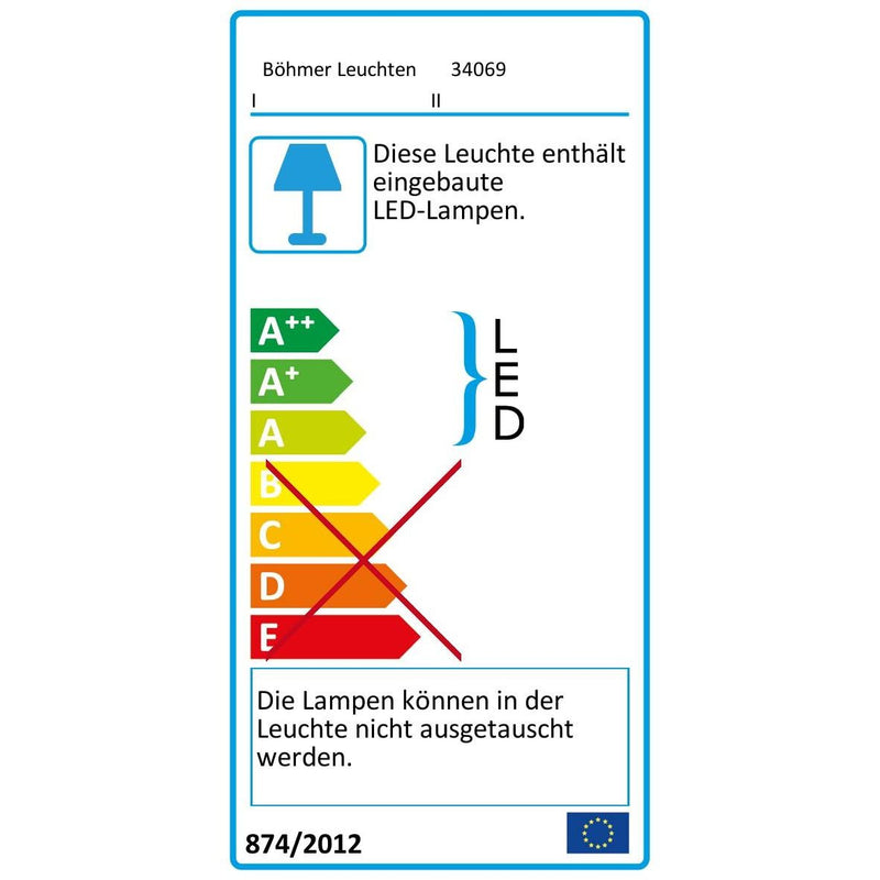 Böhmer - Decken-/Wandleuchte Wandleuchte 34069 LED 2x3W 3000K 2x300