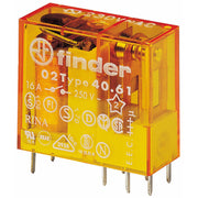 Finder - Schaltrelais Relais 40.61.8.110.4300 1S, 16A − 50 Stück