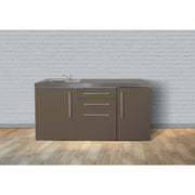 Stengel - Mini-Küche Miniküche Premiumline MPMM170KSreBli2Sn Mokka metallic