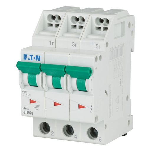 Eaton - Leitungsschutzschalter PLI-B6/3 B 6A, 3p Steckkl