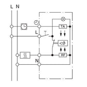 Eberle Controls - Raumthermostat/Uhrenthermostat Raumtemperaturregler RTR-E 8011-50 #19181 UP, Ö, 230V, E/A LED