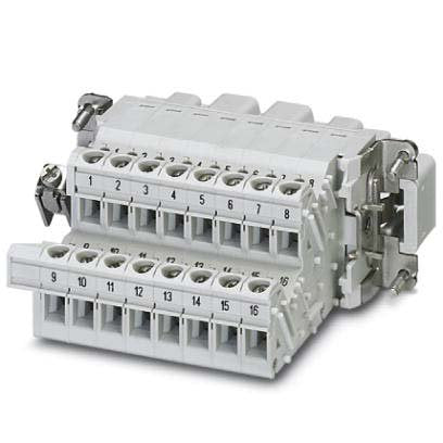 Phoenix Contact - Kontakteinsatz für Rechtecksteckverbinder Klemmenadapter HC-B 16-A-UT-PER-M − 5 Stück