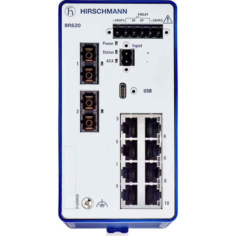 Hirschmann INET - Netzwerk Switch Ind.Ethernet Switch BRS20-8TX/2FX-EEC 10 Port, managed − 1 Stück