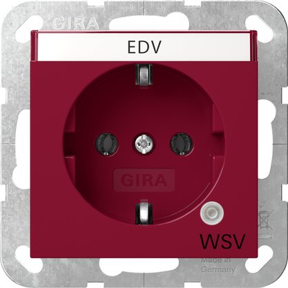 Gira - Steckdose Kontroll GN+BSF 4452108 Rot